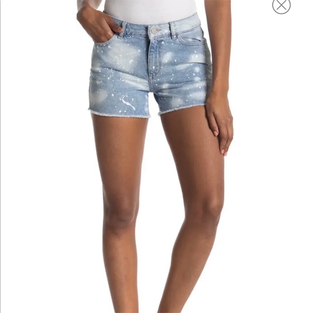 DL1961 Karlie Boyfriend Short frayed cut off hem high rise Dunbar nwt 30